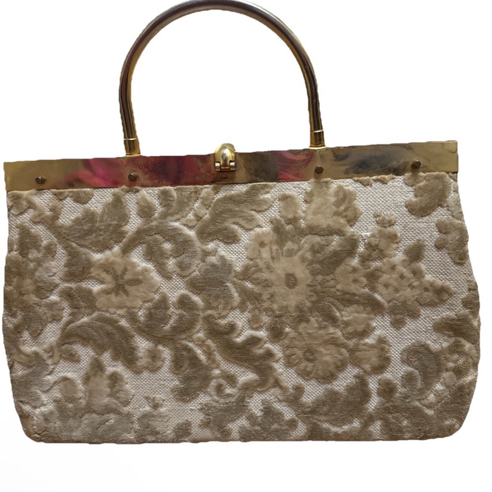 Vintage Floral Tapestry Tote Bag - Picture 2 of 5